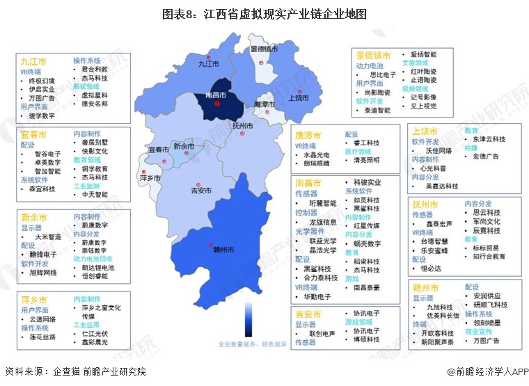 独家！2024年江西省虚拟现实产业链全景图谱(附产业政策、链现状图谱、资源空间布局、发展规划)(图8)